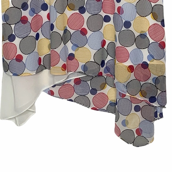 ANNE KLEIN Blouse High low Colorful Layered - Picture 2 of 5